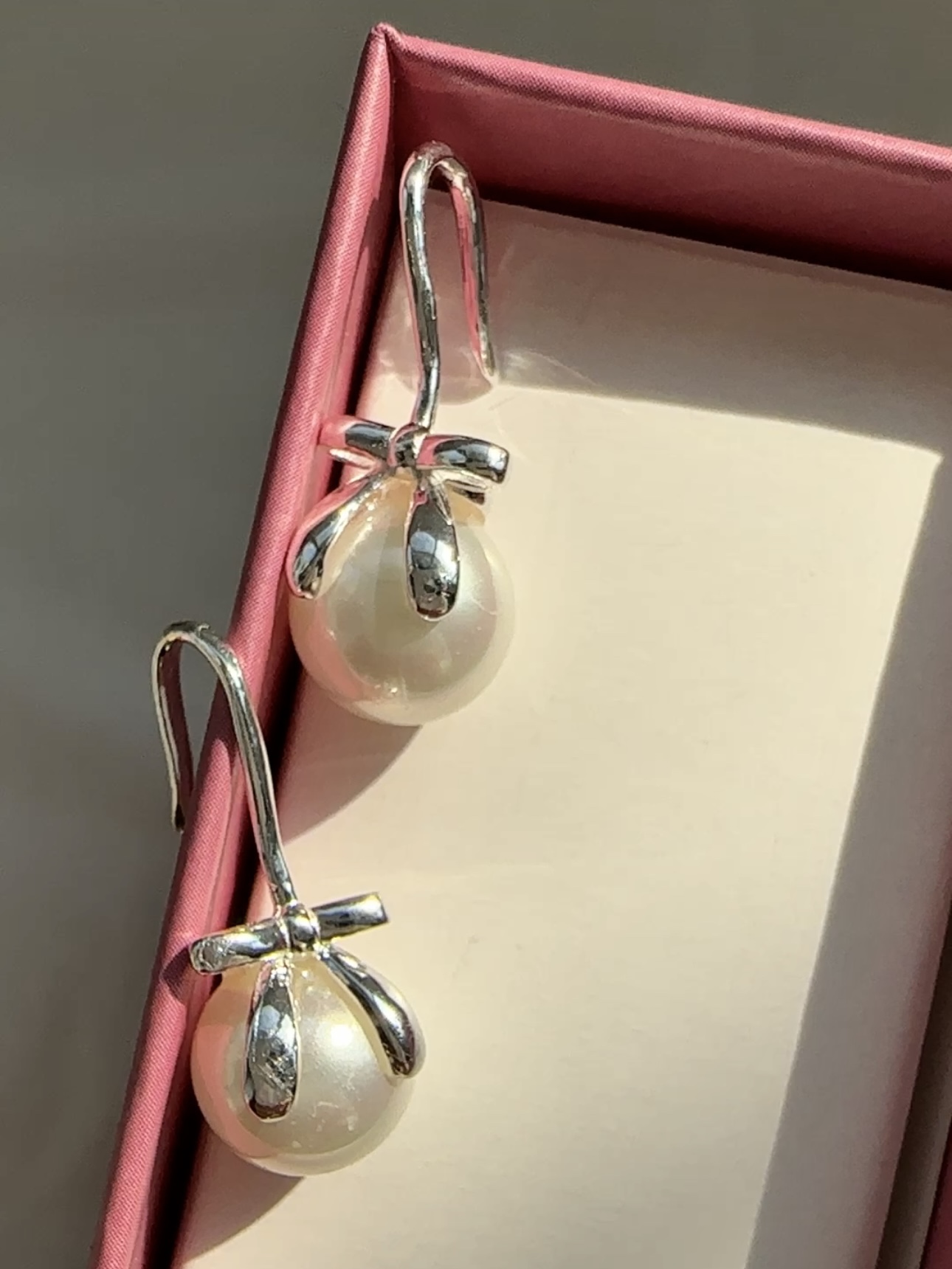 通体纯银不过敏温柔珍珠少女感