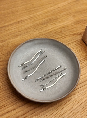 vogueess基础一字夹金属发夹刘海边夹侧边时髦基础博主款网红配饰