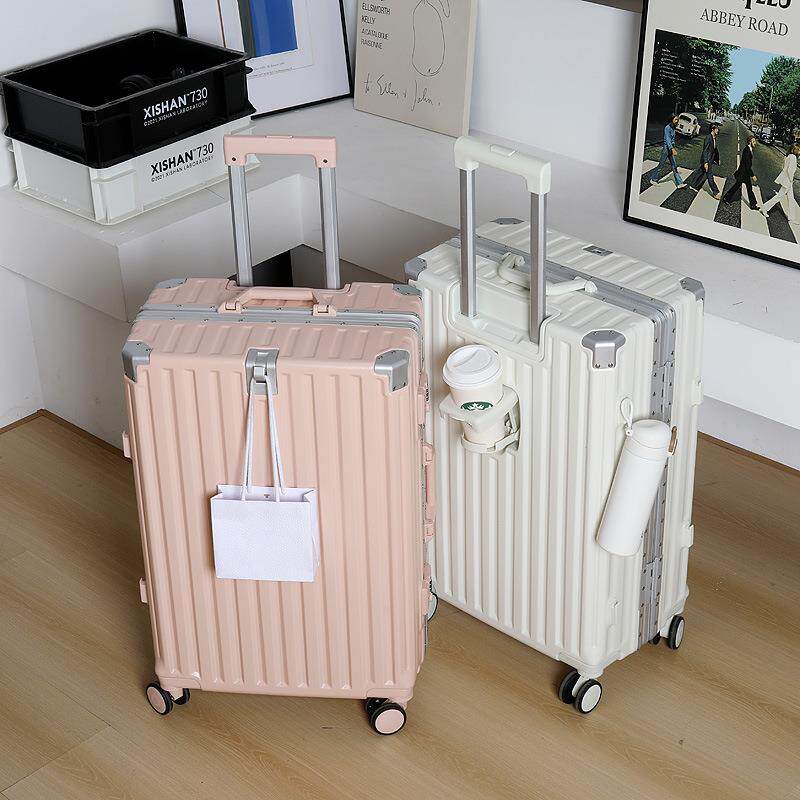 行李箱拉杆箱22寸多功能男铝框可充电大容量旅行20寸登机密码皮箱