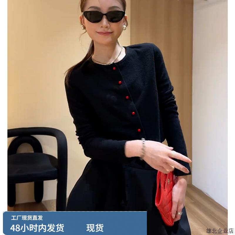 秋季减龄一整套穿搭茶里茶气别致独特漂亮高级感超好看针织套装裙