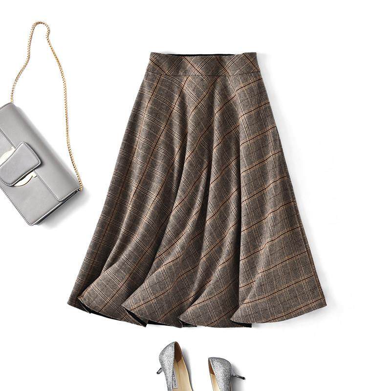 香港毛呢半身裙女秋冬装2025新款覆古气质高腰a字中长款大摆伞裙,运动/瑜伽/健身/球迷用品,瑜伽短裙,淘宝优惠券,粉丝福利购,淘宝优惠卷