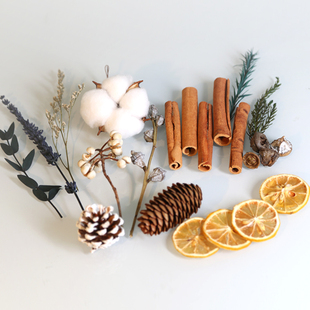 无火香熏材料干花包diy柠檬片肉桂尤加利叶松果伴手礼团建妇女节