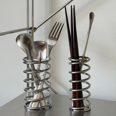 质感超好ins不锈钢304弹簧收纳架