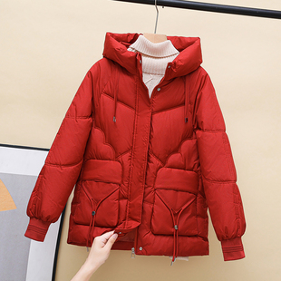 2025新款羽绒棉服女中长款韩版秋冬学院风面包服棉衣宽松大码外套