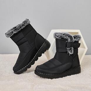 Women's Winter Snow Boots - Warm Fleece Lined Waterproof