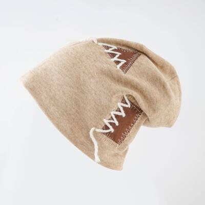 Women's Lightweight Stretch Brimless Beanie Hat with Rope