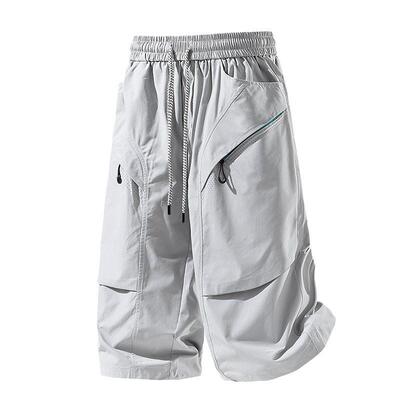 Men’s cargo shorts with multiple pockets quick-dry fabric