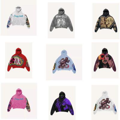 Graphic Flame Hoodie Hell Fire Oversized Fit Y2K Streetwear