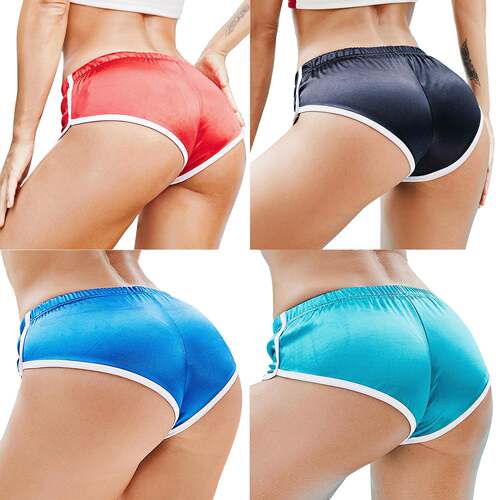 Hot Pants Booty Sports High Cut Yoga Gym Running Slimming