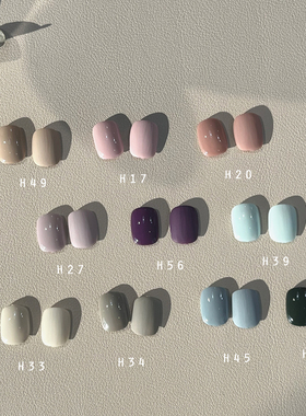 Lelmol指甲油【H01～H60】12free安全健康水性免烤快干持久显白女