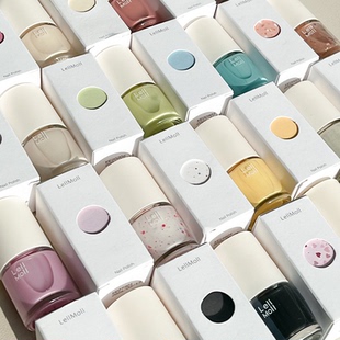 Lelmol油性指甲油免烤快干持久不易掉2026新款纯色气质显白高级感