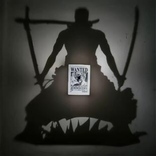 海贼王动漫周边索隆蜘蛛侠立体投影灯3d光影氛围小夜灯送男朋友