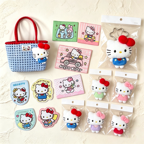 手工编织藤条包配件diy材料包藤编包布标藤编包包kitty公仔挂件