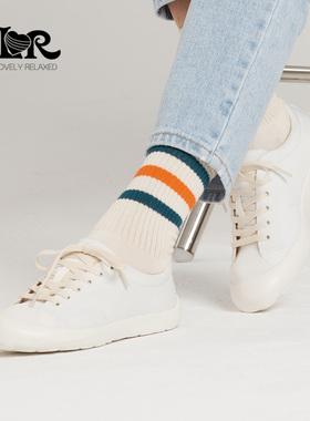 ILR因爱乐诗新款软底软面系带女休闲板鞋轻便舒适透气极简小白鞋