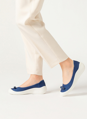 ILR因爱乐诗温柔风蝴蝶结单鞋女设计感气质名媛软底坡跟舒适女鞋