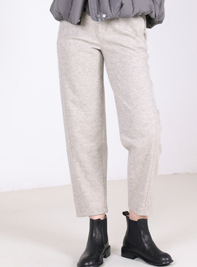 Jane express/简表达24年冬季新款显瘦百搭通勤小脚裤DKZ43002