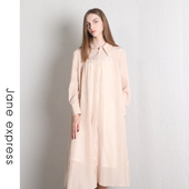 连衣裙长袖 Jane 百搭CLY42002 新款 衬衫 express 简表达24年春季