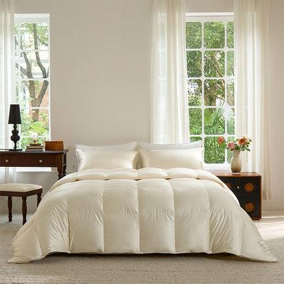 Lexington至尊蚕丝鹅绒春秋被芯大朵白鹅绒被子枕芯家用床上用品