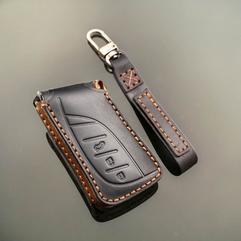 适用于雷克萨斯钥匙套凌志ES200ES300汽车钥匙扣真皮手工保护包壳