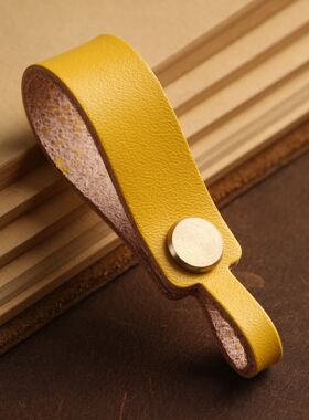 牛皮手工挂绳钥匙扣汽车遥控器挂件创意个性链圈环男女情侣包