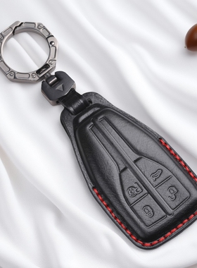 适用红旗hs5钥匙套2022款红旗hs5高档真皮hs7汽车手工钥匙包用品