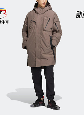Adidas/阿迪达斯正品UTILITY DOWN 男子连帽运动休闲羽绒服HS9470