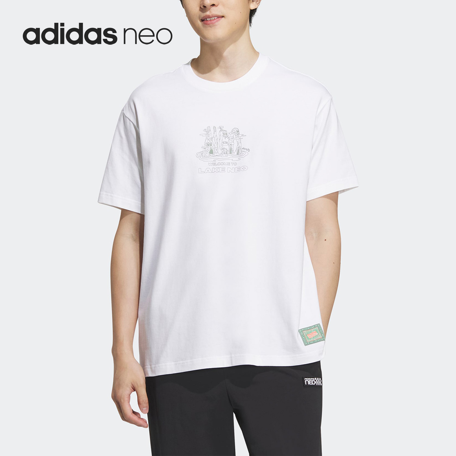 Adidas/阿迪达斯正品U CESP TEE 2透气男女运动短袖T恤IA6851