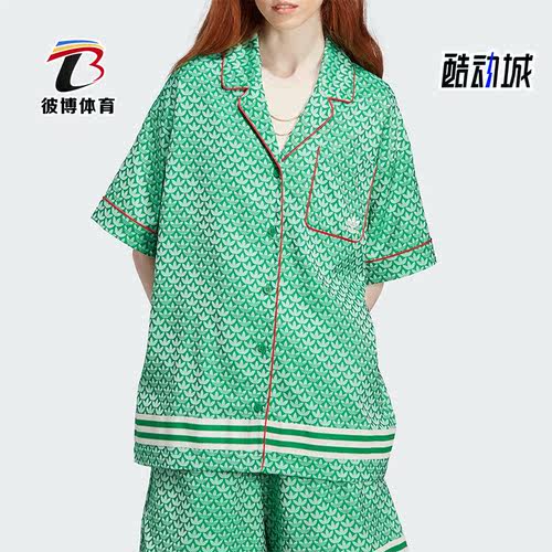 阿迪达斯女子运动短袖