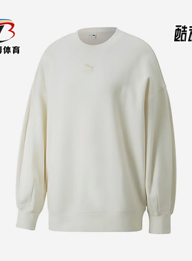 Puma/彪马正品秋新款圆领休闲透气女子运动卫衣673570-99