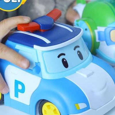 poli玻利珀铂利波利泊珀力波力儿童玩具车惯性消防救援车男孩汽车