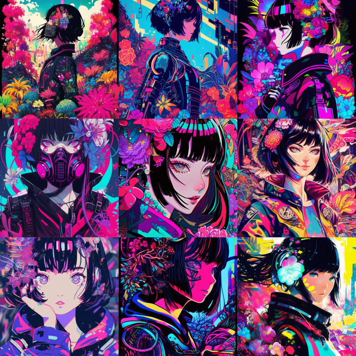 头像手绘设计定制动漫卡通情侣赛博朋克漫画永劫无间原创图片约稿