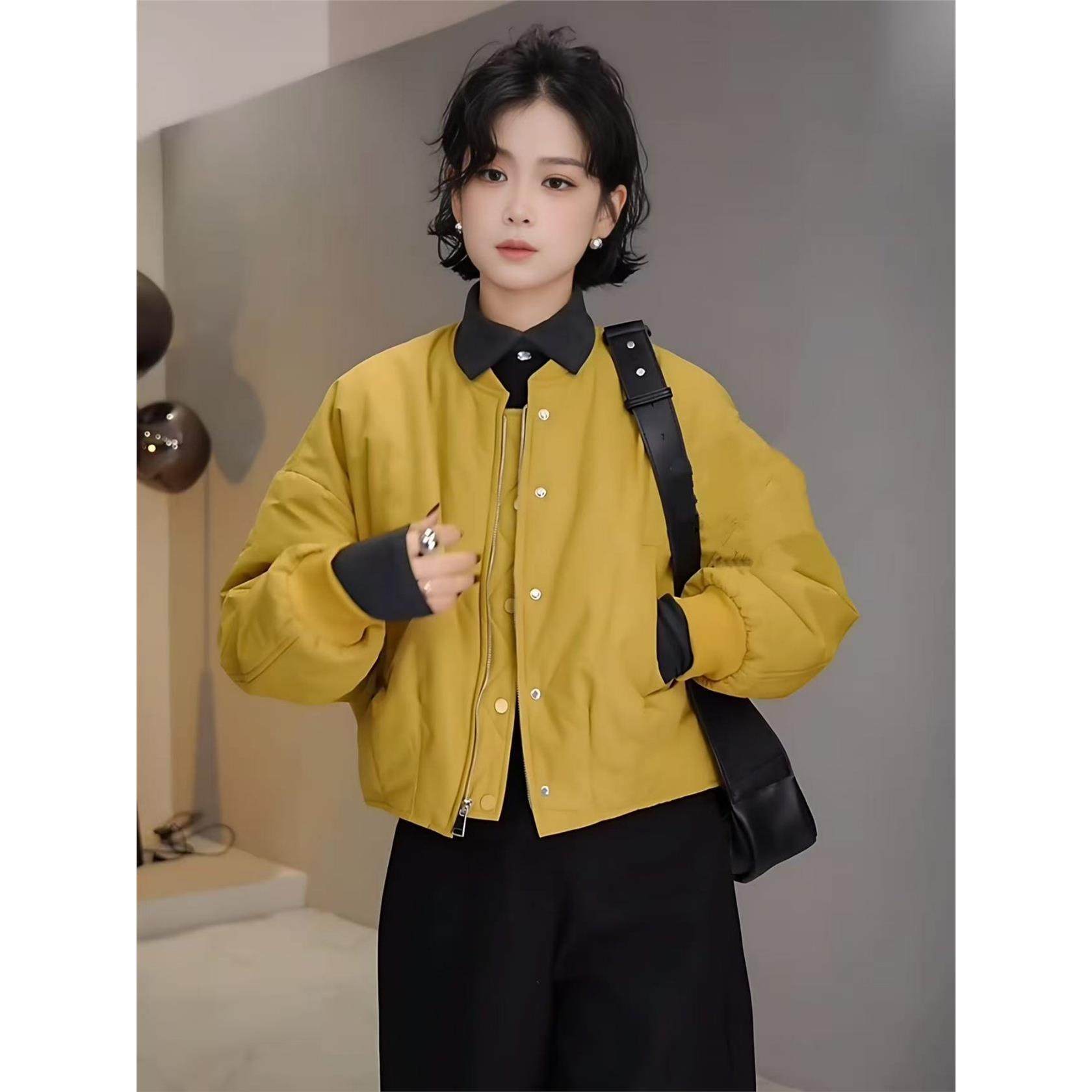 棒球领棉服外套女2025秋冬新款小个子时尚休闲加厚保暖夹克棉衣潮,个性定制/设计服务/DIY,棉服工装,淘宝优惠券,粉丝福利购,淘宝优惠卷