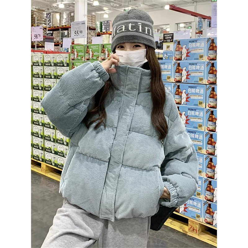 ins棉服灯芯绒棉衣外套冬季新款短款小个子加厚学生面包服棉袄女,个性定制/设计服务/DIY,棉服工装,淘宝优惠券,粉丝福利购,淘宝优惠卷