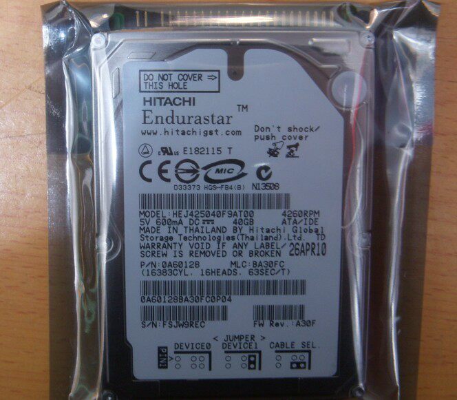 2.5 inch IDE Parallel Hitachi 40G Notebook hard drive Military project Wide Temperature Hard disk HEJ425040F9AT00in the Computer Hardware/Monitor/Computer Peripherals , Mechanical hard disk  category - from Buy2taobao.com to provide professional Taobao agent buy service