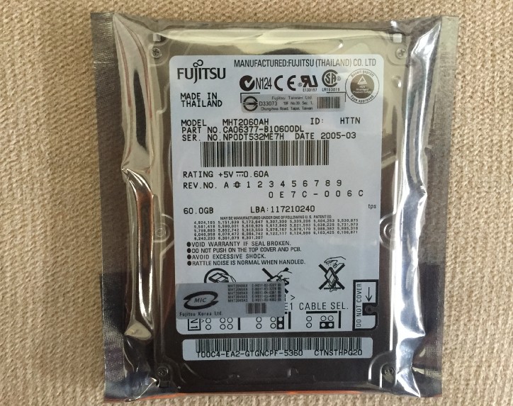 全新原裝庫存富士通60G筆記本電腦硬盤2.5寸IDE並口正品39在類目 電腦硬件/顯示器/電腦周邊, 機械硬盤中 - 來自Buy2taobao.com提供專業的淘寶代購服務