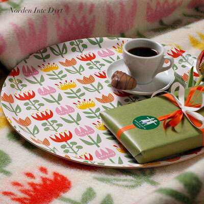 瑞典产森系氛围感托盘砧板茶巾