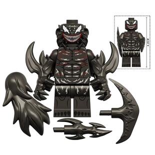 超级英雄毒液马 屠杀爆乱血清KDL832 拼插积木人仔玩具