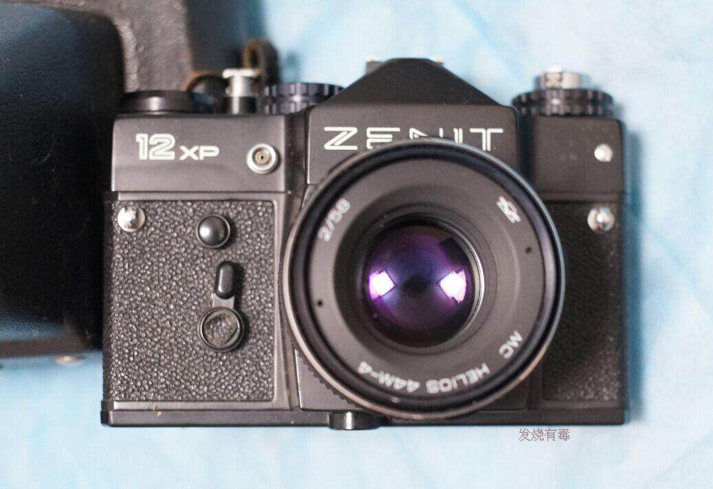 俄产泽尼特zenit 12xp 胶卷单反相机 格里奥斯44m4 58mm/f2镜头