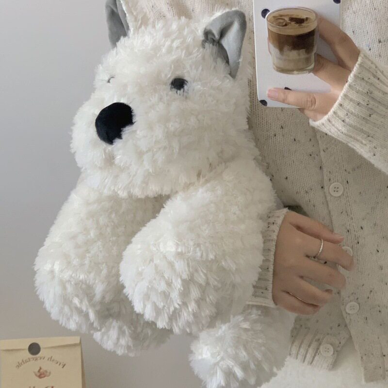 新款西高地毛绒玩具狗狗公仔仿真小狗小玩偶布娃娃女孩生日礼物女