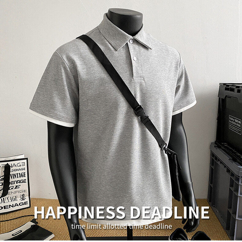 原宿POLO衫日系山上同款气质网红漫展时尚演出cos青春流行短袖男