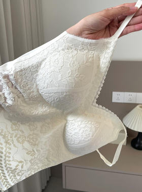 法式轻奢蕾丝吊带背心美背自带胸垫V领内衣夏季纯欲百搭白色内搭