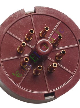 全新KT88-R-G红色胶木管座管基镀金8脚电子管座适6l6 EL34 KT88等