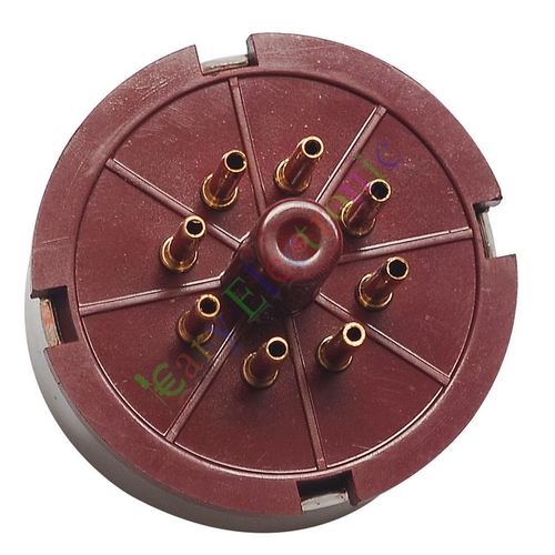 全新KT88-R-G红色胶木管座管基镀金8脚电子管座适6l6 EL34 KT88等