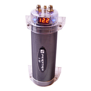 汽车音响12v超级法拉低音炮滤波电容稳压器车载音响改装功放水塘