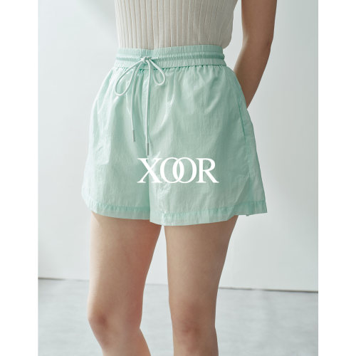 XOOR女夏轻薄防晒高腰阔腿短裤