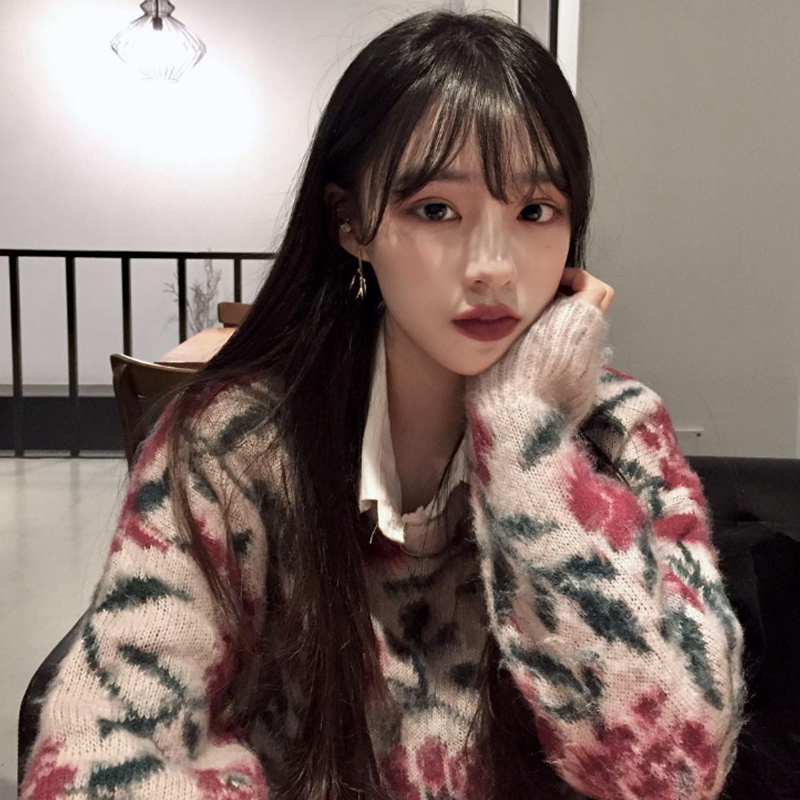 鬼马少女韩国秋冬chic复古甜美百搭刷毛玫瑰花套头针织宽松毛衣女|msdalam kategori Butik wanita / wanita, sweater - dari Buy2taobao.com untuk memberikan perkhidmatan ejen Taobao profesional membeli