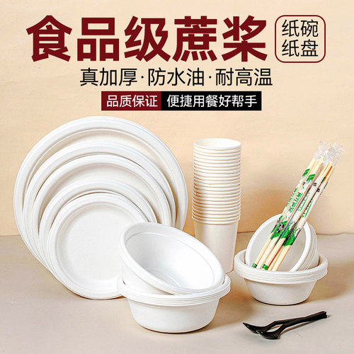 一次性碗筷可降解野餐环保