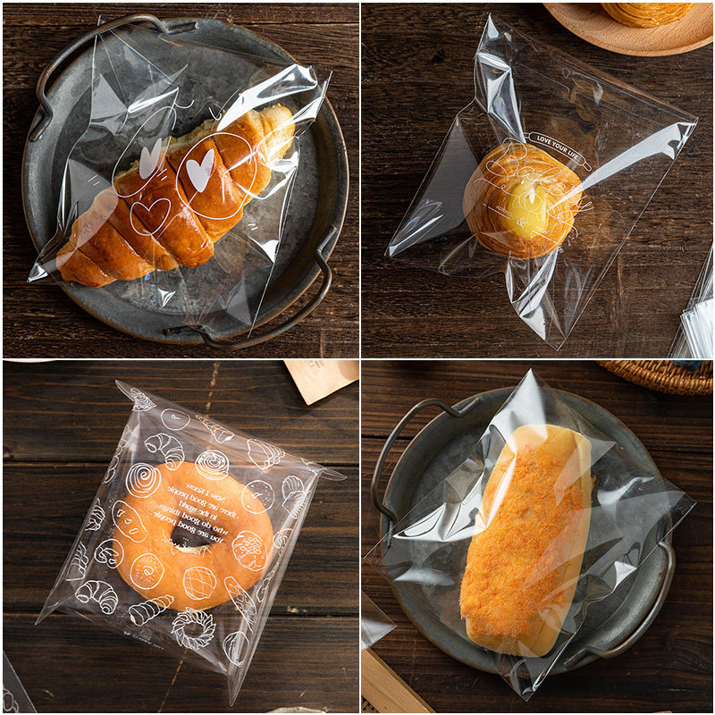 面包包装袋 烘焙包装自封透明一次性现烤欧包糕点蛋糕袋子 面包袋