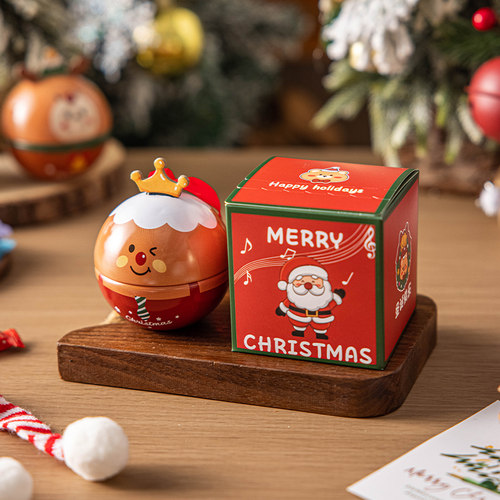 美涤圣诞节小圆球铁罐盲盒