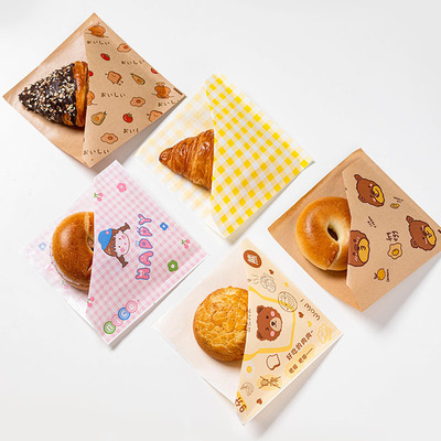三明治包装纸防油家用手抓饼纸袋
